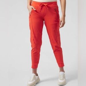 Athleta Trekkie North Jogger Pant Orange 4 Spring 22' Athleisure Outdoor Vibrant